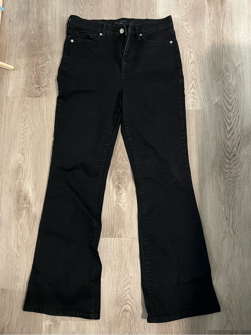 Banana Republic Black Flared High-Rise Jeans